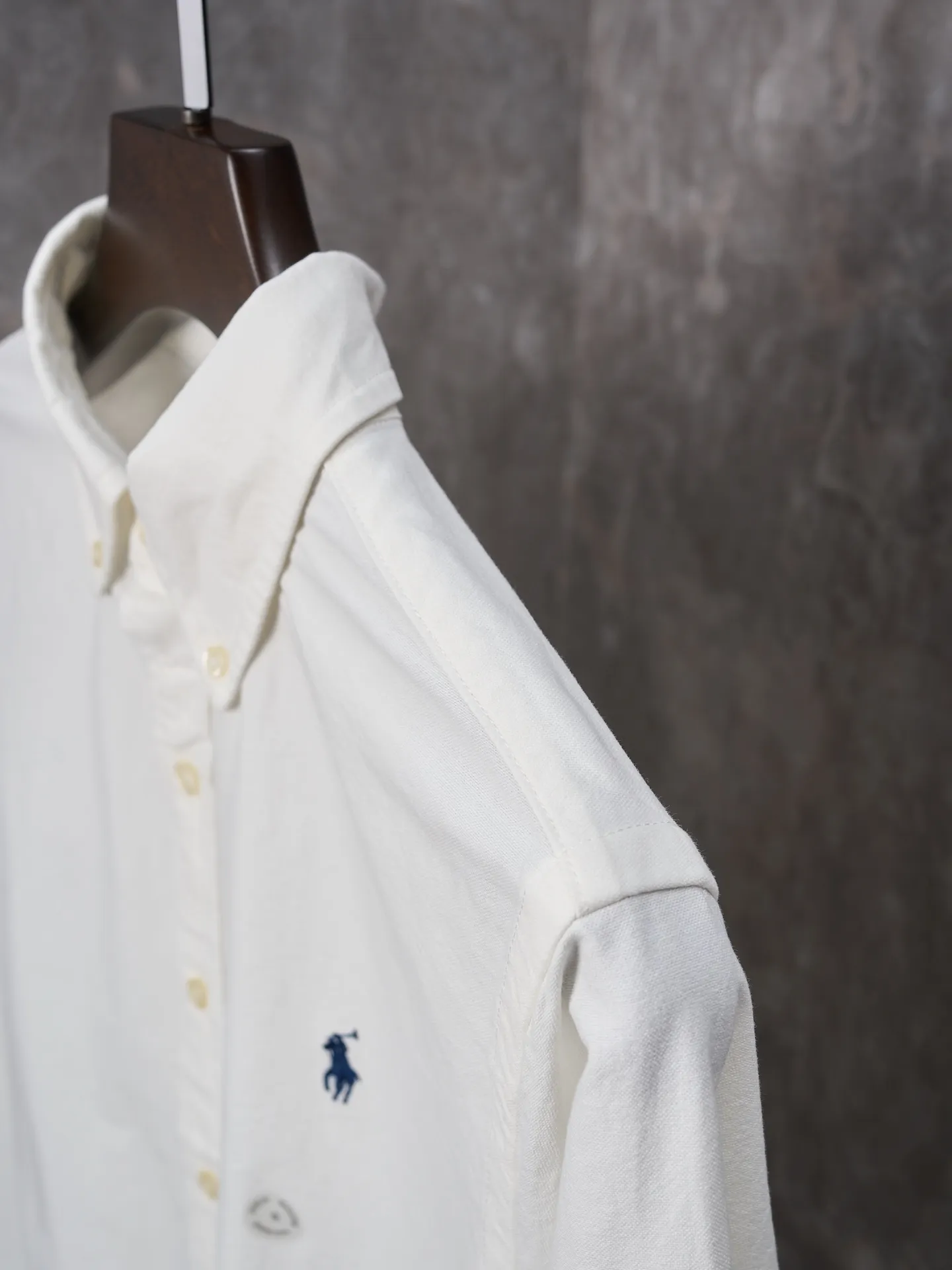 P340 Actual hanging auction】Ralph Lauren/Ralph Lauren couples must-have solid color pony embroidered cotton long-sleeved shirt [Ready stock] XS S M L XL